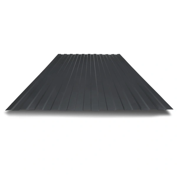 Профнастил С8 0,35 мм темно серый RAL 7024 1м