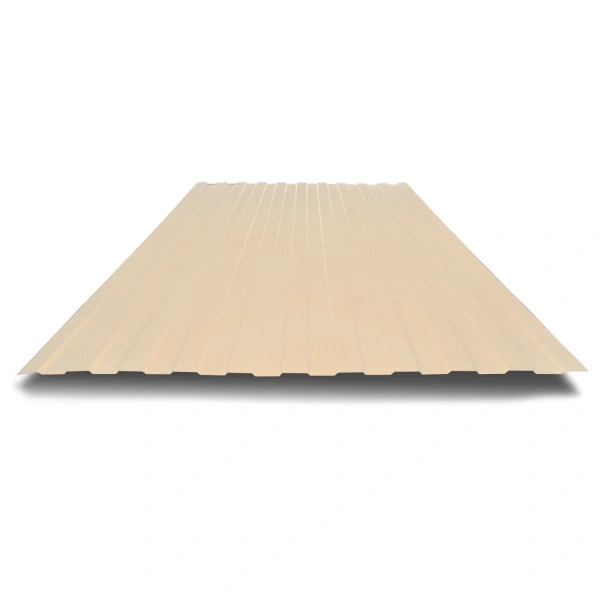Профнастил С8 0,35 мм светлая слоновая кость RAL 1015 1м